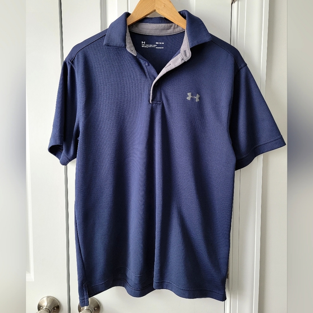 Men's Navy Blue Under Armour Polo